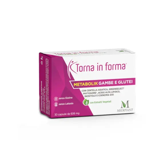 Mediplant Torna in Forma Metabolik Gambe e Glutei 30 Capsule | Acquista Online su Farmaclick