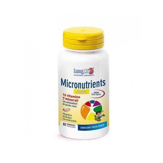 Longlife Micronutrients J Integratore Multivitaminico per Bambini e Ragazzi 60 Compresse | Acquista Online su Farmaclick