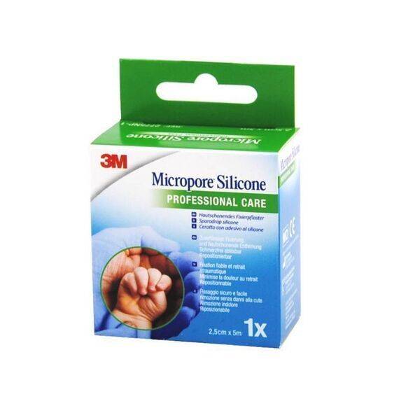 Micropore Silicone Professional Care Cerotto con Adesivo Al Silicone 2,5 Cm X 5 M | Acquista Online su Farmaclick