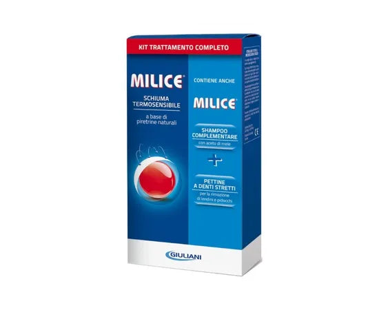 Milice wärmeempfindlicher Schaum gegen Läuse 150ml + Freelice Essig-Shampoo 80ml + 1 Kamm