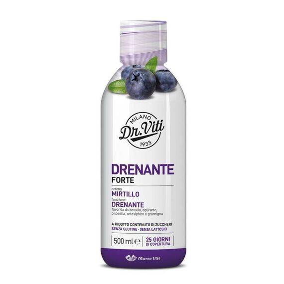 Dr Viti Drena Forte Integratore Alimentare Drenante Antiossidante Gusto Mirtillo 500 Ml | Acquista Online su Farmaclick