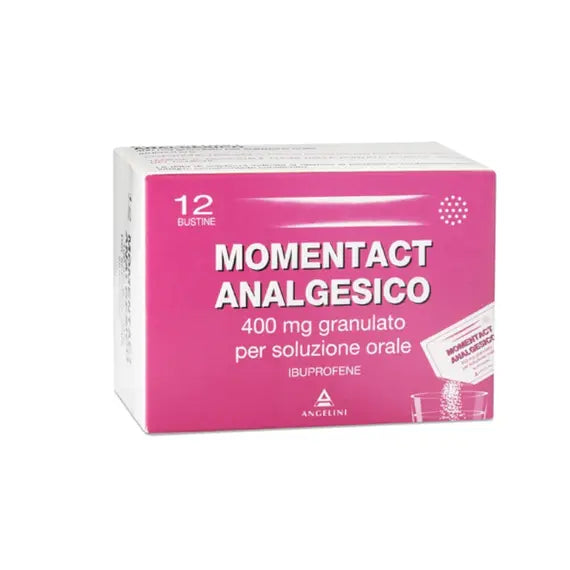 Moment Act Analgesico 400 Mg Granulato per Soluzione Orale 12 Bustine | Acquista Online su Farmaclick