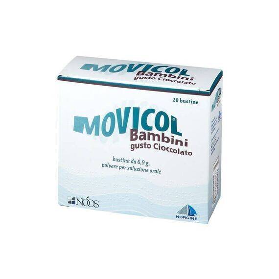 Movicol Bambini Medicinale per la Costipazione 20 Bustine Gusto Cioccolato | Acquista Online su Farmaclick