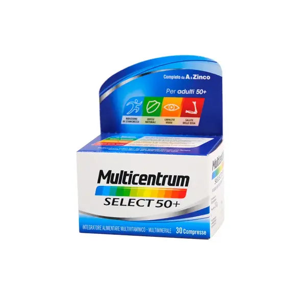 Multicentrum Select 50+ Integratore Multivitaminico Multiminerale 30 Compresse | Acquista Online su Farmaclick