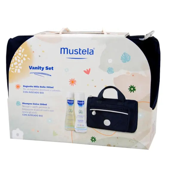 Mustela Vanity Set Bagnetto Mille Bolle 200 Ml Shampoo Dolce 200 Ml | Acquista Online su Farmaclick