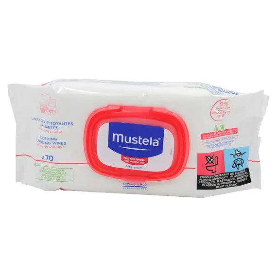 Mustela Salviette Detergenti Lenitive per Pelli Sensibili 70 Pezzi | Acquista Online su Farmaclick