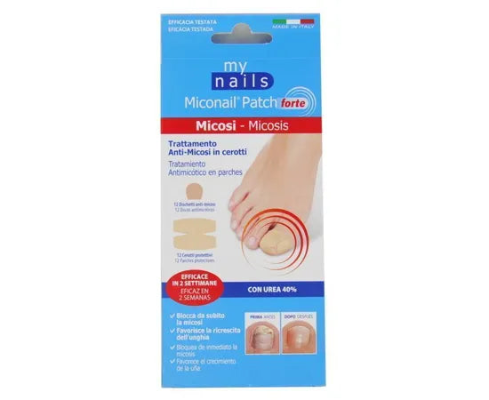 Miconail Patch Forte Trattamento Anti-Micosi 12 Dischetti Anti-Micosi + 12 Cerotti Protettivi