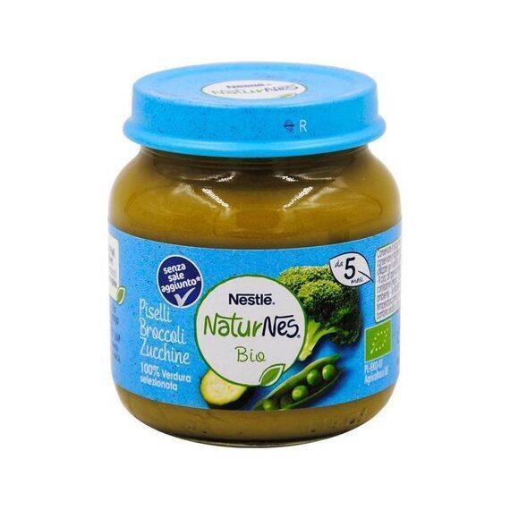 Nestlã¨ Naturnes Bio Omogeneizzato di Piselli, Broccoli e Zucchine 125g | Acquista Online su Farmaclick