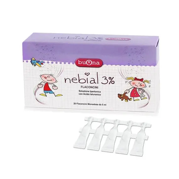 Nebial Buona Soluzione Salina Ipertonica con Acido Ialuronico 20 Flaconcini | Acquista Online su Farmaclick