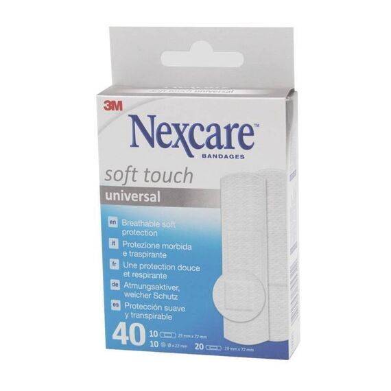 Nexcare Soft Touch Universal Cerotti Morbidi e Traspiranti 40 Cerotti Misti | Acquista Online su Farmaclick