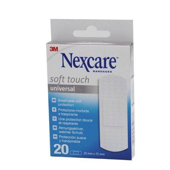 Nexcare Soft Touch Universal 20 Cerotti Morbidi e Traspiranti 25 Mm X 72 Mm 3m | Acquista Online su Farmaclick