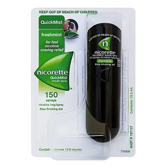 Nicorettequick Spray Oromucosale 1mg / Erogazione Nicotina Aroma Menta | Acquista Online su Farmaclick
