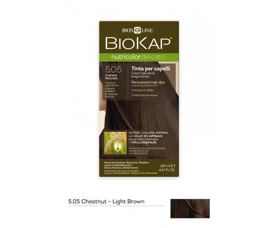 Biokap Nutricolor Delicato 5,05 Helles Kastanienbraun Biosline
