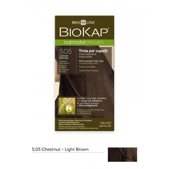 Biokap Nutricolor Delicato 5,05 Castano Chiaro Biosline | Acquista Online su Farmaclick