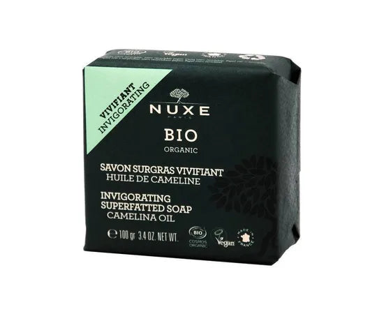 Nuxe Bio Belebende Gesichts- und Körperseife, 100 g Seifenstück