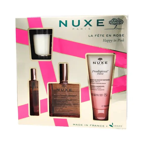 Nuxe Cofanetto Happy in Pink Prodigiueux Floral Olio + Profumo + Gel Doccia | Acquista Online su Farmaclick