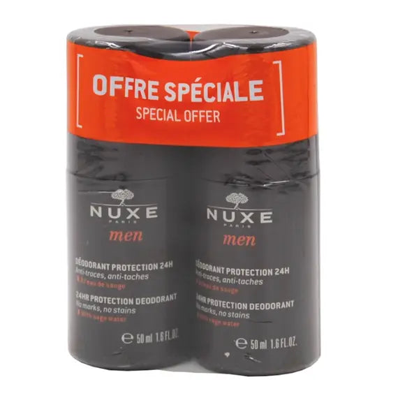 Nuxe Men Duo Deodorante Protezione 24 Ore 50+50 Ml | Acquista Online su Farmaclick