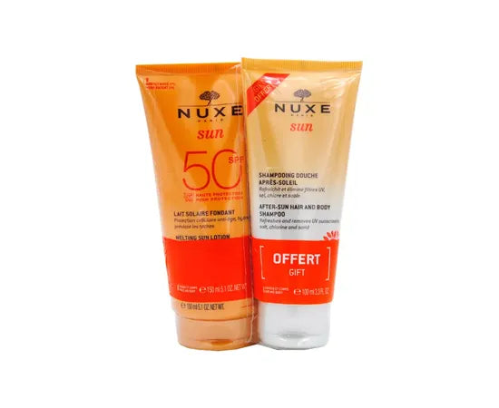 Nuxe Sun Latte Solare Spf50 + Shampoo Doccia Doposole