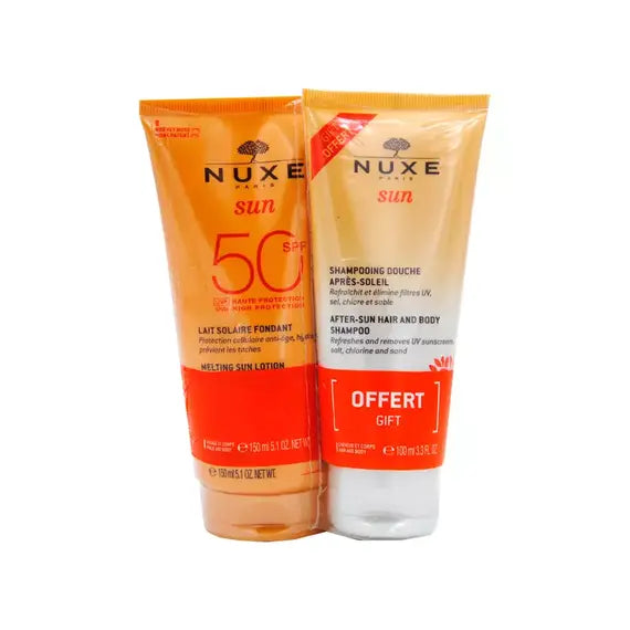 Nuxe Sun Latte Solare Spf50 + Shampoo Doccia Doposole | Acquista Online su Farmaclick