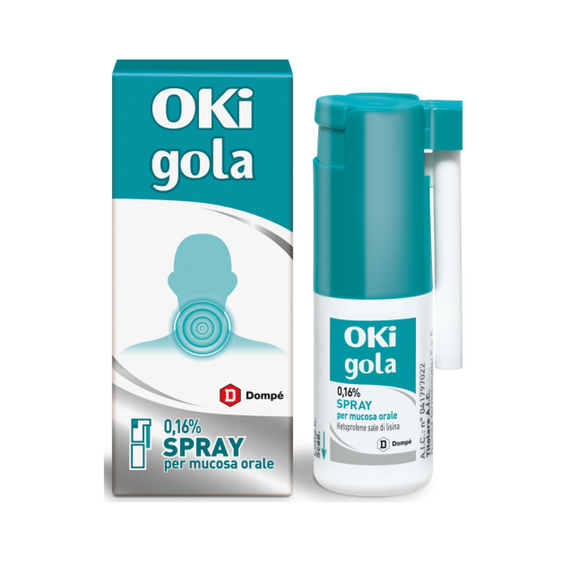 Oki Infiammazione e Dolore 0,16% 5ml Spray Gola a Base di Ketoprofene | Acquista Online su Farmaclick