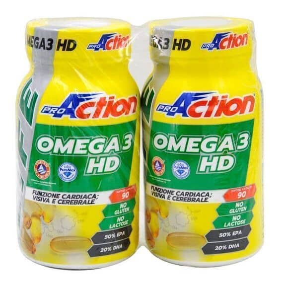 Proaction Omega 3 Hd Integratore di Acidi Grassi Polinsaturi Epa e Dha Ad Alta Concentrazione 180 Capsule | Acquista Online su Farmaclick