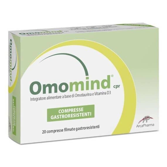 Omomind 20 Compresse Integratore Alimentare a Base di Omotaurina e Vitamina D3 | Acquista Online su Farmaclick