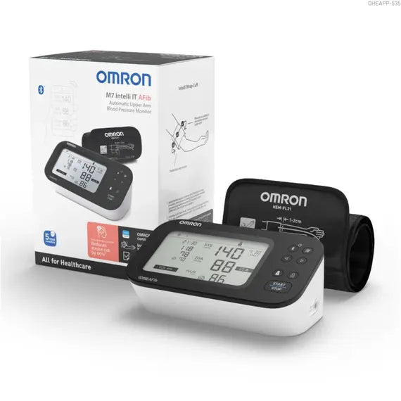 Omron M7 Intell It Afib Misuratore Automatico di Pressione Arteriosa da Braccio | Acquista Online su Farmaclick