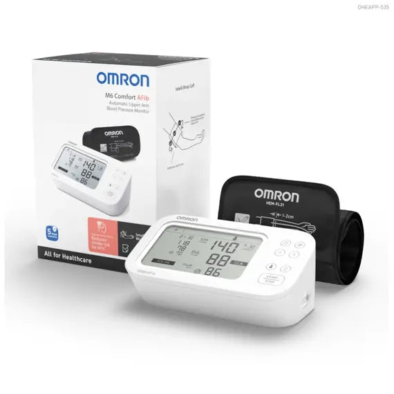 Omron M6 Confort Afib Misuratore Automatico di Pressione Arteriosa da Braccio Clinicamente Valido per Pazienti Diabetici | Acquista Online su Farmaclick