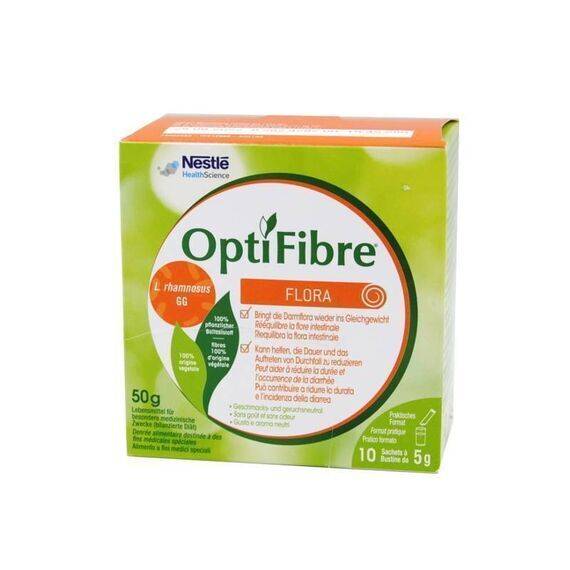 Optifibre Flora Integratore di Fibre Contro la Diarrea 10 Bustine | Acquista Online su Farmaclick