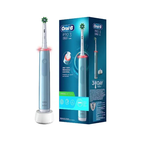 Oral-b Braun Pro 3 3000 Cross Action Blu Spazzolino Elettrico | Acquista Online su Farmaclick