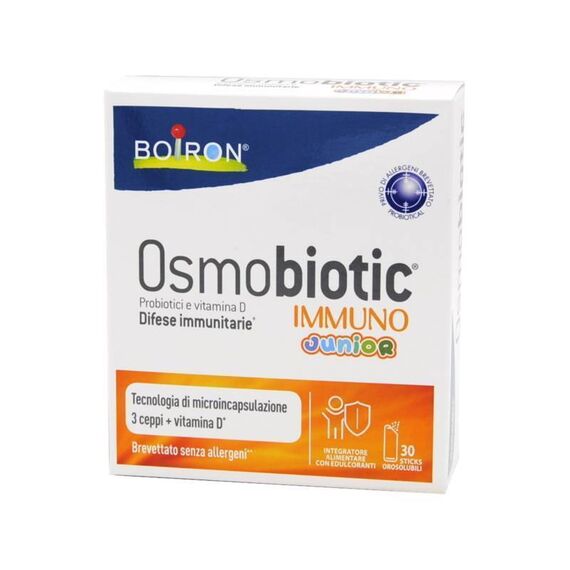 Boiron Osmobiotic Immuno Junior Integratore per le Difese Immunitarie 30 Stick Orosolubili | Acquista Online su Farmaclick