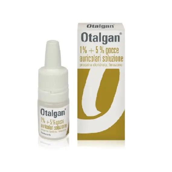 Otalgan 1% + 5% 6 G Gocce Auricolari per Otalgie 6 G | Acquista Online su Farmaclick