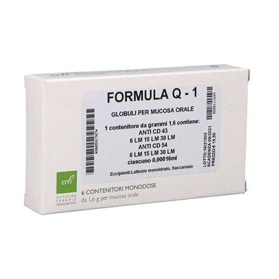 Formula Q-1 Composto 6 Fiale Globulari 1,6g | Acquista Online su Farmaclick