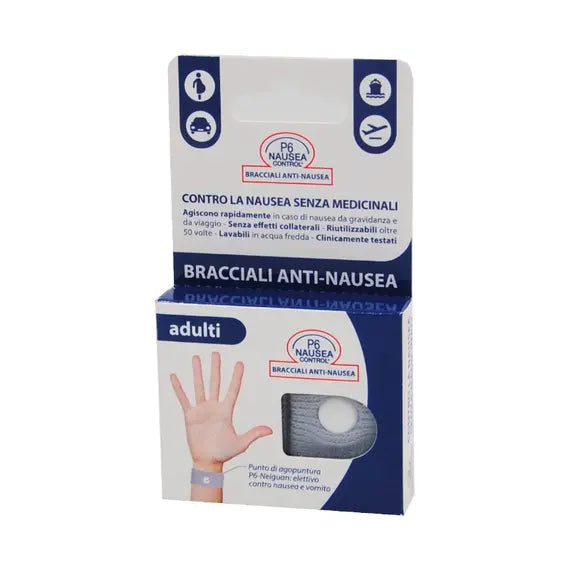 Bracciale Anti Nausea per Adulti P6 Nausea Control 2 Pezzi | Acquista Online su Farmaclick