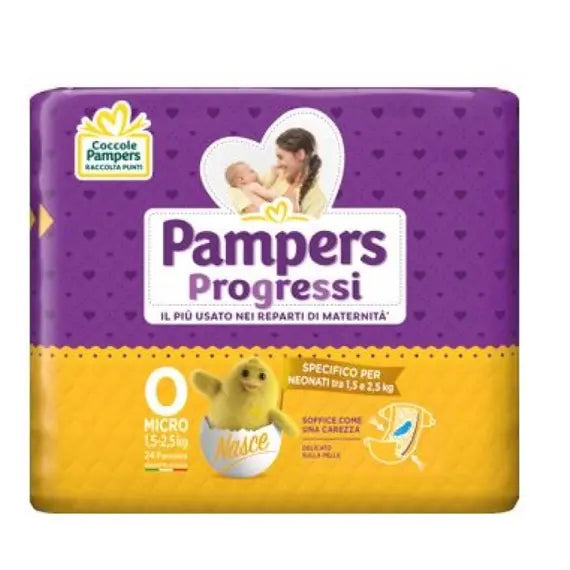 Pampers Progressi 0 Micro 28 Pezzi | Acquista Online su Farmaclick