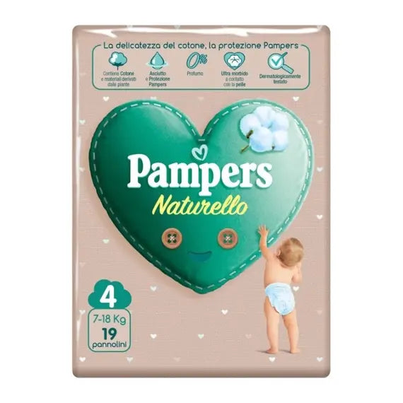 Pampers Naturello Maxi Taglia 4 7-18 Kg 19 Pezzi | Acquista Online su Farmaclick