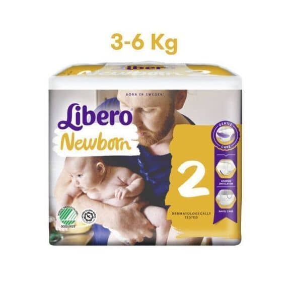 Pannolino Libero Newborn 3-6 Kg Taglia 2 34 Pannolini | Acquista Online su Farmaclick