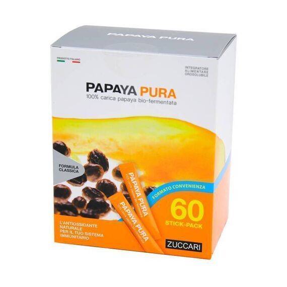 Zuccari Papaya Pura Integratore per le Difese Immunitarie 60 Stick Pack | Acquista Online su Farmaclick