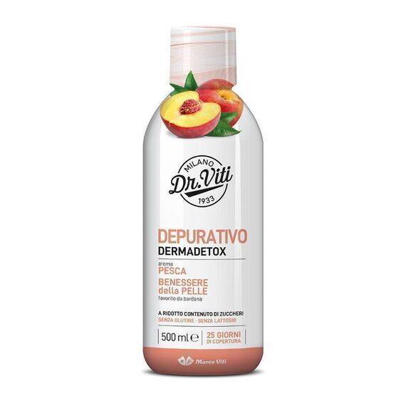 Dr Viti Depura Dermadetox Integratore Alimentare Depurativo e Antiossidante Gusto Pesca 500 Ml | Acquista Online su Farmaclick