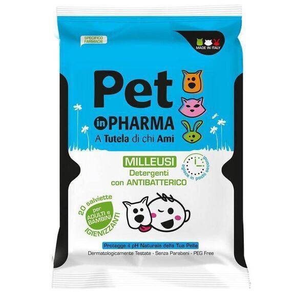 Pet in Pharma Salviette Milleusi Detergenti con Antibatterico 20 Salviette | Acquista Online su Farmaclick