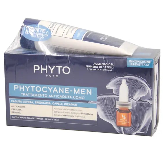 Phyto Phytocyane Trattamento Anticaduta Capelli Uomo 12 Fiale X 3.5 Ml + Shampoo Omaggio | Acquista Online su Farmaclick
