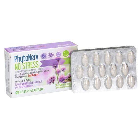 Phytonerv No Stress Integratore Alimentare Tonico Adattogeno 30 Compresse | Acquista Online su Farmaclick