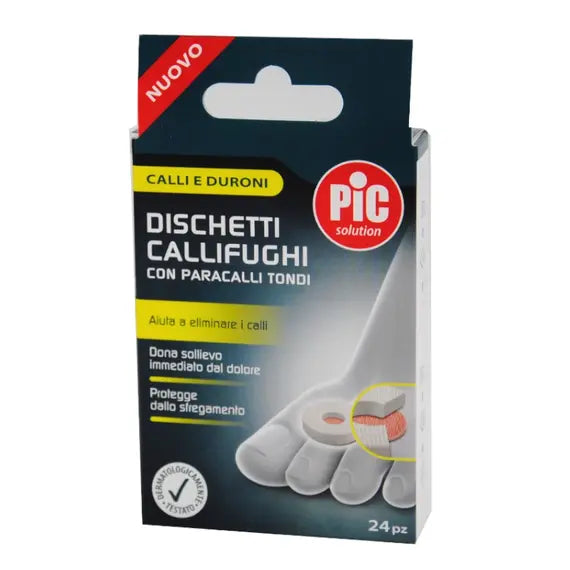 Pic Solution Calli e Duroni Dischetti Callifughi con Paracalli Tondi 24 Pz | Acquista Online su Farmaclick