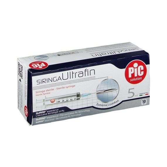 Siringa Pic Ultrafine 5 Ml Ago 14 10 Pezzi | Acquista Online su Farmaclick