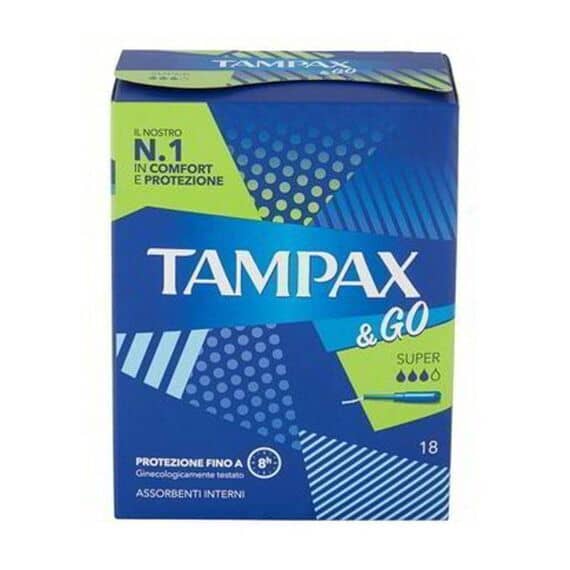 Tampax & Go Super 18 Assorbenti | Acquista Online su Farmaclick