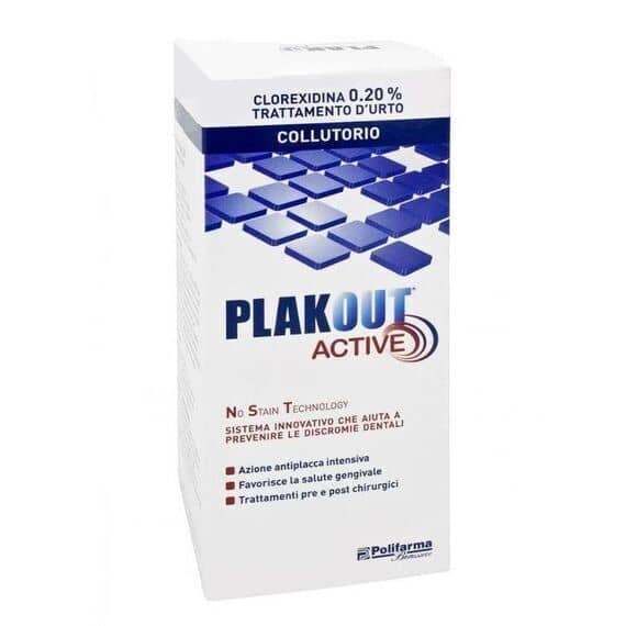 Plak Out Active Collutorio 0,20% Azione Antiplacca Intensiva 200 Ml | Acquista Online su Farmaclick