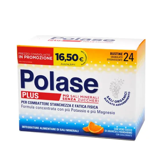Polase Plus Integratore di Sali Minerali 24 Bustine Gusto Arancia e Mandarino | Acquista Online su Farmaclick