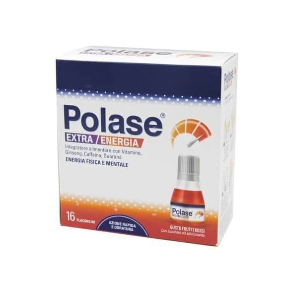 Polase Extra Energia Integratore Alimentare 16 Flaconcini Gusto Frutti Rossi | Acquista Online su Farmaclick