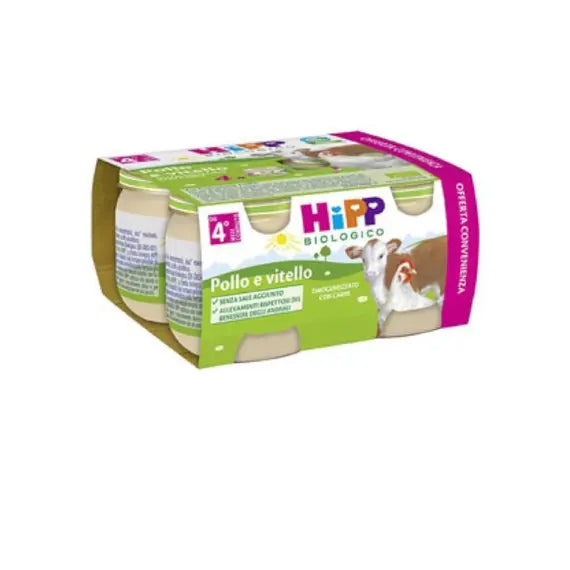 Hipp Bio Omogeneizzato Pollo Vitello 4x80 Gr | Acquista Online su Farmaclick