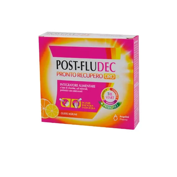 Post-fludec Pronto Recupero Oro Gusto Agrumi 12 Stick da 2,5ml | Acquista Online su Farmaclick